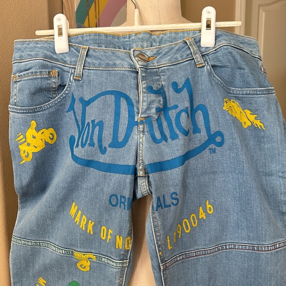 Von Dutch Patch Print Jeans - Picture 3 of 11